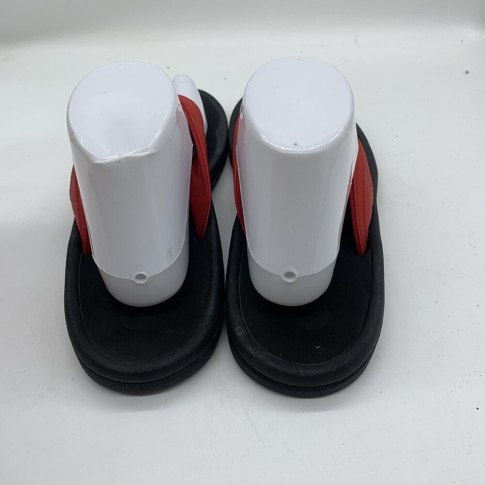 OluKai Sandals Womens Size 9 Red Flip Flop Cushioned Comfort Beach Synthetic - Picture 4 of 10